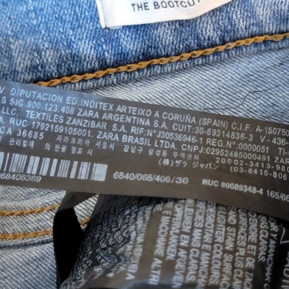 Zara High-Rise Cropped Bootcut Jean – Sky Blue / Size 4×26.5 - Picture 8 of 14